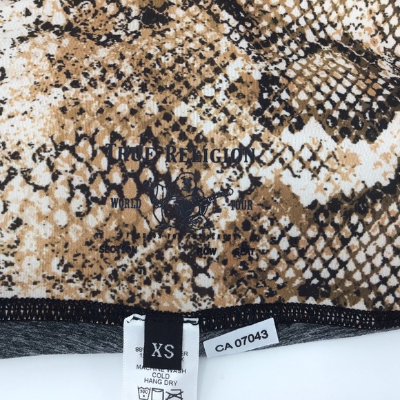 True Religion NWOT High Waisted Python Leggings XS - Picture 11 of 13